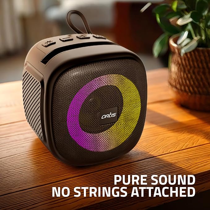 Artis BT10 Wireless Bluetooth Speaker with USB Input, TF Card Input FM Radio and TWS