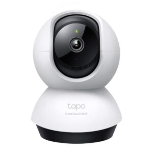 Tapo C220 Pan Tilt Smart AI 2K 4MP QHD Home Security Wi-Fi Camera | 360° Coverage | Alexa & Google Assistant | Night Vision | Two-Way Audio | Motion Detection | TP-Link CCTV